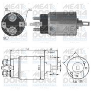 46022 Solenoid Switch, starter MEAT & DORIA - Top1autovaruosad