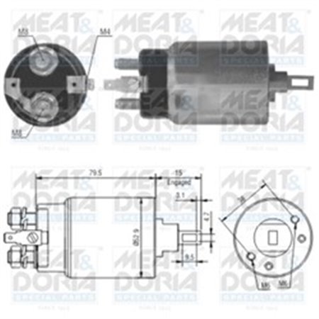 46022 Solenoid Switch, starter MEAT & DORIA