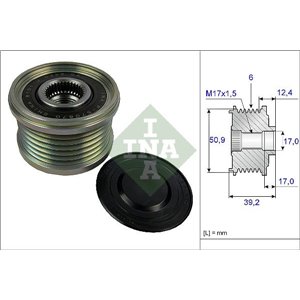 535 0247 10 Alternator pulley fits: MAZDA 3, 6, CX 3, CX 30, CX 5, CX 9 1.5D 