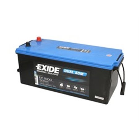 EP1500 Batteri 12V 180Ah/900A DUBBEL AGM MARINE/RV (L+ Standard terminal)