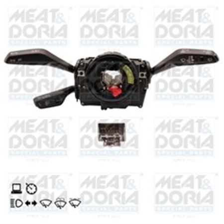 MEAT & DORIA 231168 - Kombinerad strömbrytare under ratten (blinkers lampor torkare) passar: AUDI A4 B9, Q7 01.15-
