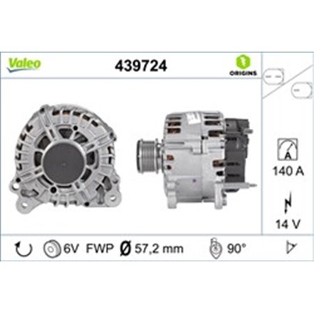 439724 Alternator VALEO