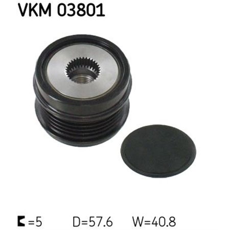 VKM 03801 Ременной шкив генератора SKF 