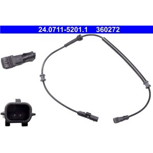 24.0711-5201.1 ABS sensor rear L/R fits: RENAULT LAGUNA II 1.6 3.0 03.01 12.07