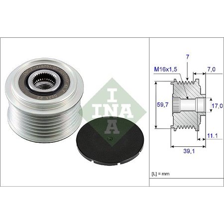 535 0053 10 Laturin Vapaakytkin Schaeffler INA