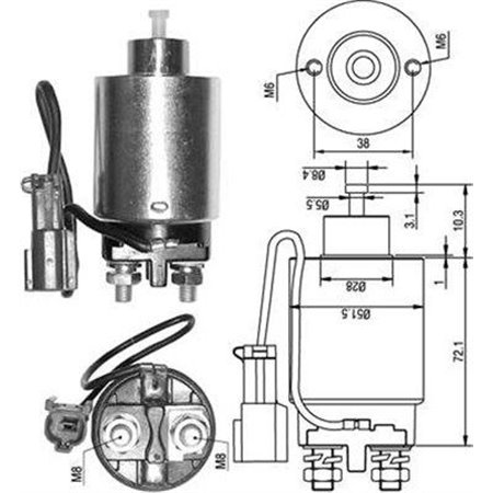 940113050286 Magnetbrytare, startmotor MAGNETI MARELLI