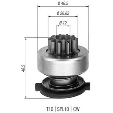 940113020309 Hammastrummel,starter MAGNETI MARELLI