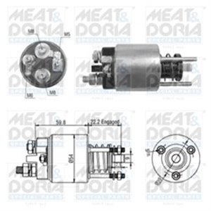 46134 Magnetbrytare, startmotor MEAT & DORIA - Top1autovaruosad