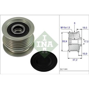 535 0009 10 Механизм свободного хода генератора Schaeffler INA - Top1autovaruosad