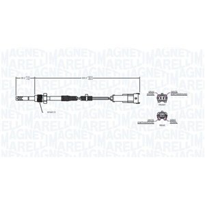 172000043010 Sensor, exhaust gas temperature MAGNETI MARELLI - Top1autovaruosad