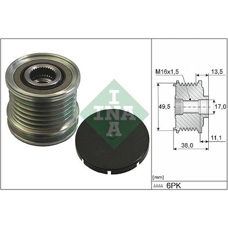 535 0166 10 Generaatori vabakäik Schaeffler INA