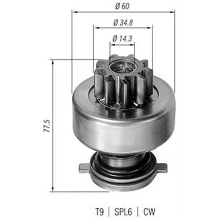 940113020114 Hammaspyörä, käynnistin MAGNETI MARELLI