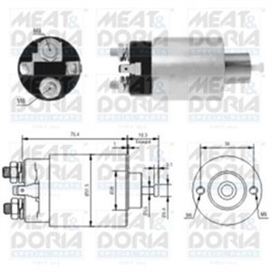 46167 Magnetbrytare, startmotor MEAT & DORIA - Top1autovaruosad