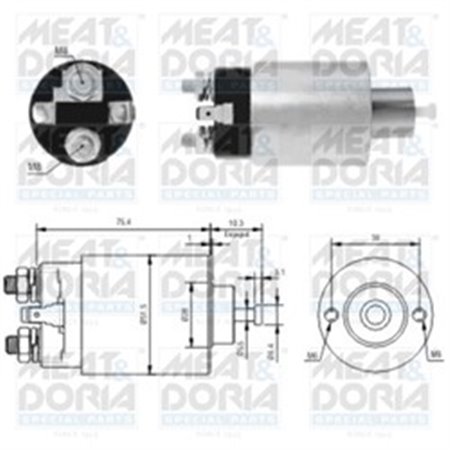 46167 Magnetbrytare, startmotor MEAT & DORIA