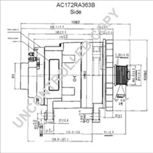 PE AC172RA363B Alternator (28V, 140A) fits: CUMMINS