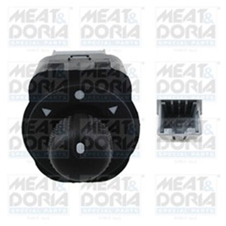 MEAT & DORIA 206047 - Mirror regulation switch-key fits: FIAT 500L, DOBLO, DOBLO CARGO, PANDA 0.8-2.0D 10.80-
