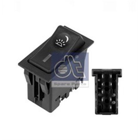 3.33377 Driver's cab interior light switch (number of pins 8) fits: MAN F