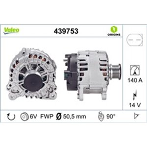 VAL439753 Alternator (14V, 140A) fits: VW AMAROK, CRAFTER 30 35, CRAFTER 30