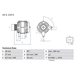 0 986 083 440 Alternator BOSCH - Top1autovaruosad