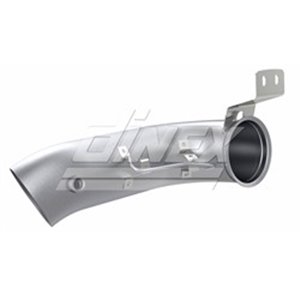 DIN6LG003 Exhaust pipe (/127mm, length:510/560mm) fits: SCANIA EURO6; P, G,