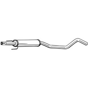 BOS284-777 Exhaust system middle silencer fits: OPEL CORSA C, TIGRA 1.2/1.4 