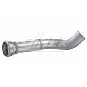 DIN8AE035 Exhaust pipe (with flexible element, length:800mm) fits: VOLVO FH