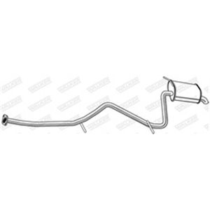 WALK24143 Exhaust system middle silencer fits: TOYOTA AVENSIS 1.6/1.8/2.0 1