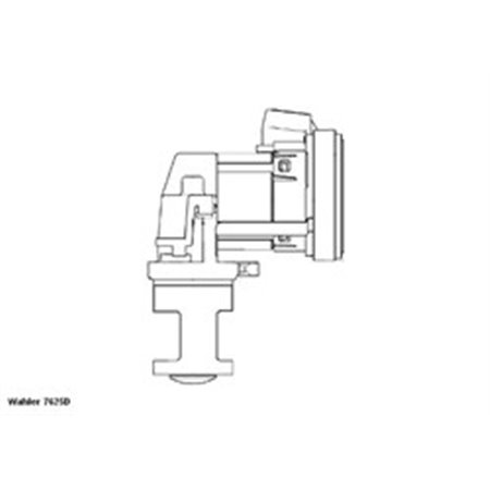 WA7625D EGR-ventil passar: MERCEDES CT MODELL (S204), C (W204), ET MODELL (S