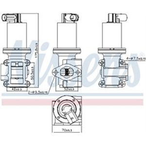 98180 EGR Valve NISSENS - Top1autovaruosad