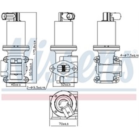 98180 EGR Valve NISSENS