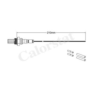 LS010223 Lambda probe (number of wires 1, 210mm) fits: DAEWOO LANOS, MATIZ