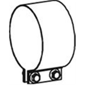 DIN51893 Exhaust system fitting element, clamping part