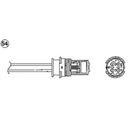 OTA7H-5A10486 Lambdasond (antal ledningar 4, 968 mm) passar: BMW 3 (E36), 5 (E39)