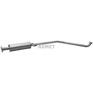 ASM31.002 Exhaust system middle silencer fits: CHEVROLET AVEO / KALOS; DAEW