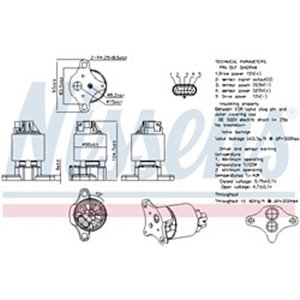 NIS 98187 EGR valve fits: CHEVROLET AVEO / KALOS, MATIZ, SPARK; OPEL ASTRA 