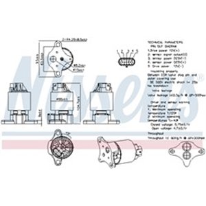 NIS 98187 EGR klapp sobib: OPEL ASTRA G, VECTRA B, ZAFIRA A 1.4/1.6 10.95 0