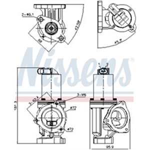 NIS 98167 EGR klapp sobib: HYUNDAI GRANDEUR, I30, SANTA FÉ II, SONATA V, TU