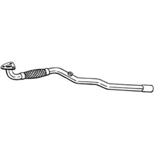 BOS852-001 Exhaust pipe front (flexiblex1250mm) fits: OPEL ASTRA H, ASTRA H 