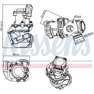 98188 Клапан возврата ОГ NISSENS - Top1autovaruosad