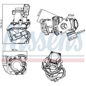 NIS 98188 EGR valve fits  CITROEN C1  C2  - Top1autovaruosad