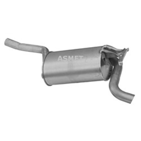ASM01.020 Exhaust system rear silencer fits: MERCEDES 190 (W201) 1.8/2.0 10
