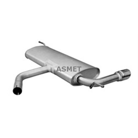 ASM06.025 Exhaust system rear silencer fits: AUDI A3 SEAT LEON 1.2/1.4/1.6