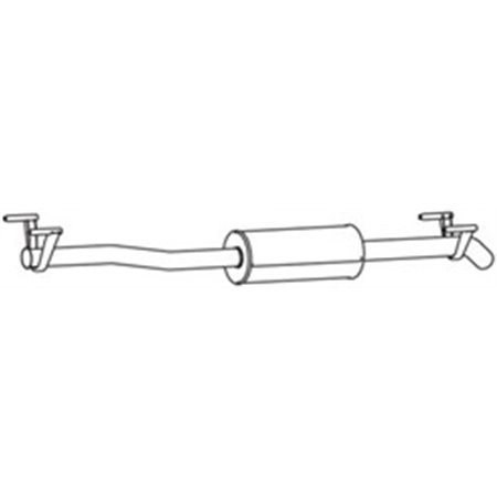 DIN56378 Exhaust system muffler EURO 5 fits: MERCEDES SPRINTER 3,5 T (B906