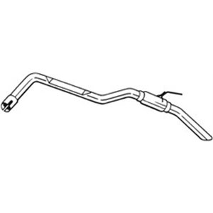BOS281-881 Exhaust system rear silencer fits: NISSAN PATHFINDER III 2.5D 01.