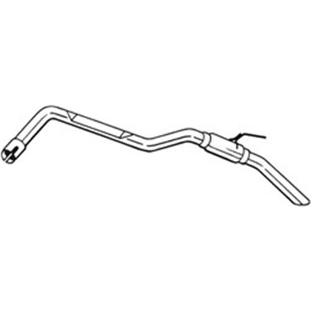 BOS281-881 Exhaust system rear silencer fits: NISSAN PATHFINDER III 2.5D 01.