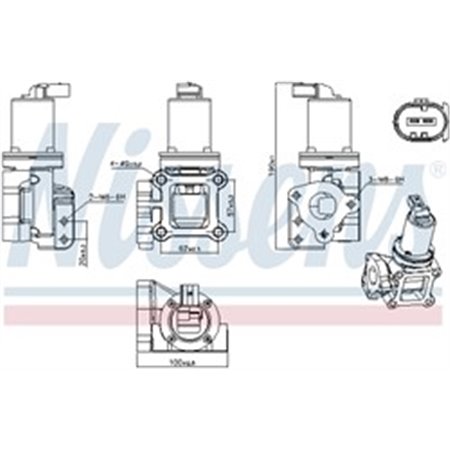 98309 EGR Valve NISSENS