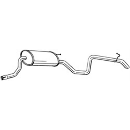 BOS280-277 Exhaust system rear silencer fits: KIA CEE'D 1.4/1.6 12.06 12.12