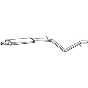 BOS285-385 Exhaust system middle silencer fits: DACIA LOGAN MCV; RENAULT LOG