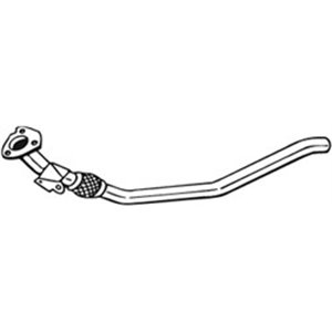 BOS800-047 Exhaust pipe middle fits: AUDI A4 B6, A4 B7 2.0 11.00 06.08