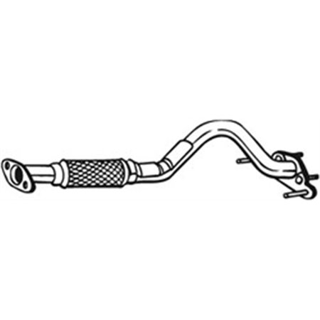 BOS750-073 Exhaust pipe front fits: HYUNDAI GETZ 1.1 09.05 06.09